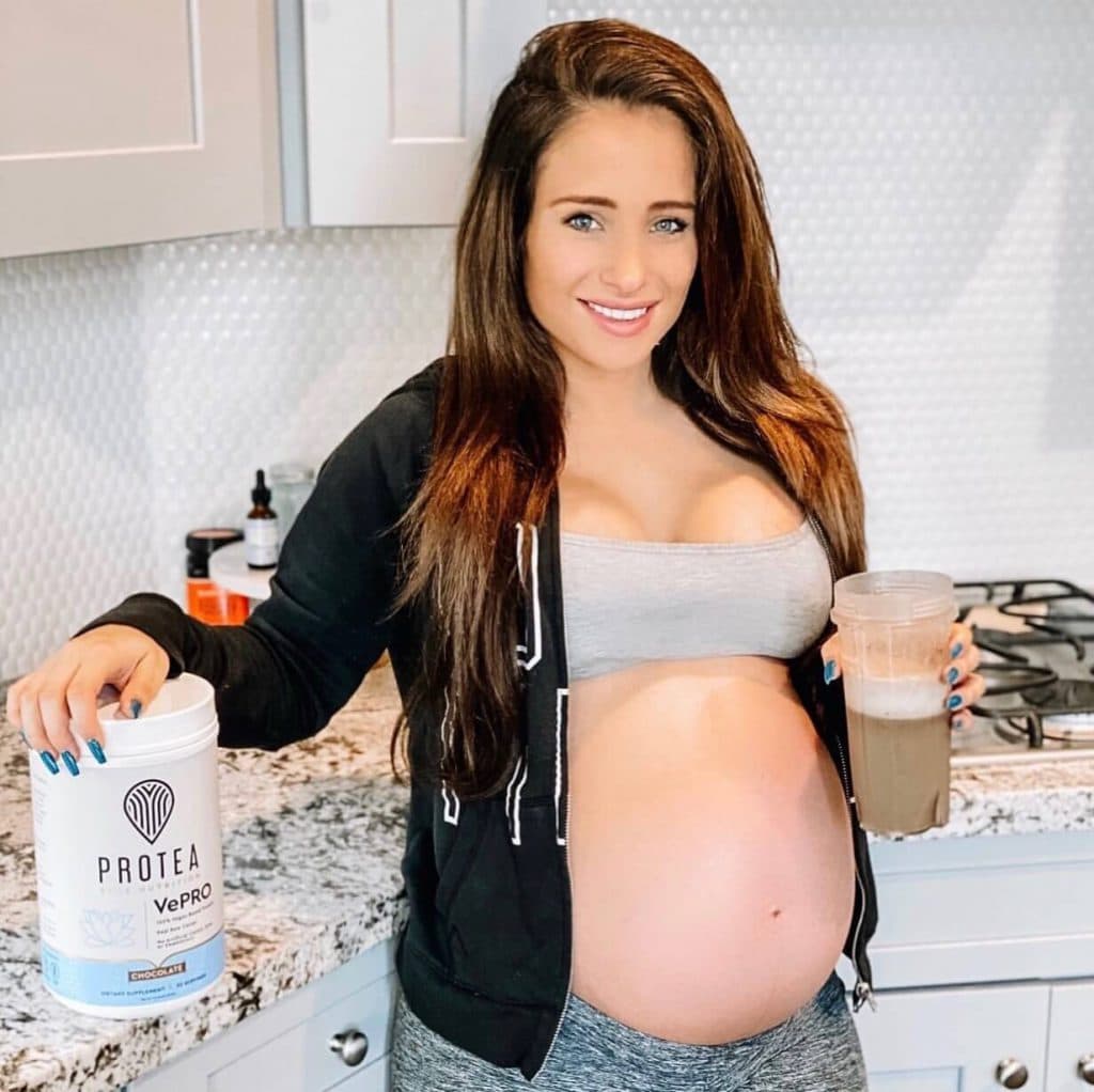 Marissa Rivero during pregnancy.